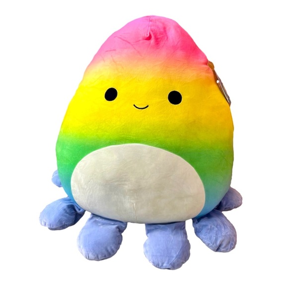 NWT 🥀 Elodie the 20" Rainbow Octopus Squishmallow - Picture 1 of 6